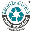 100% RCS recycled polyester, certified by Control Union CU1030092