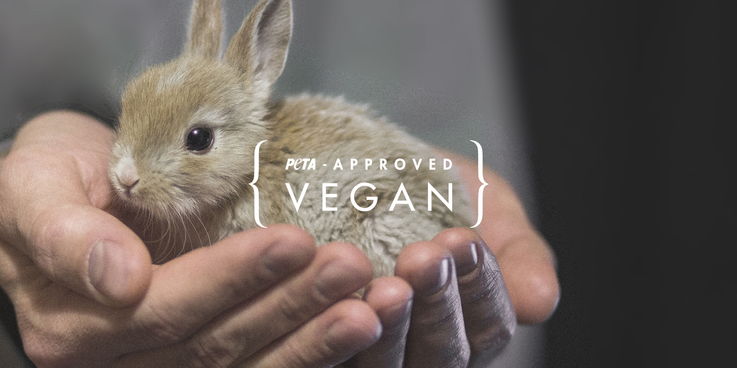 Wir sind vegan, PETA-zertifiziert